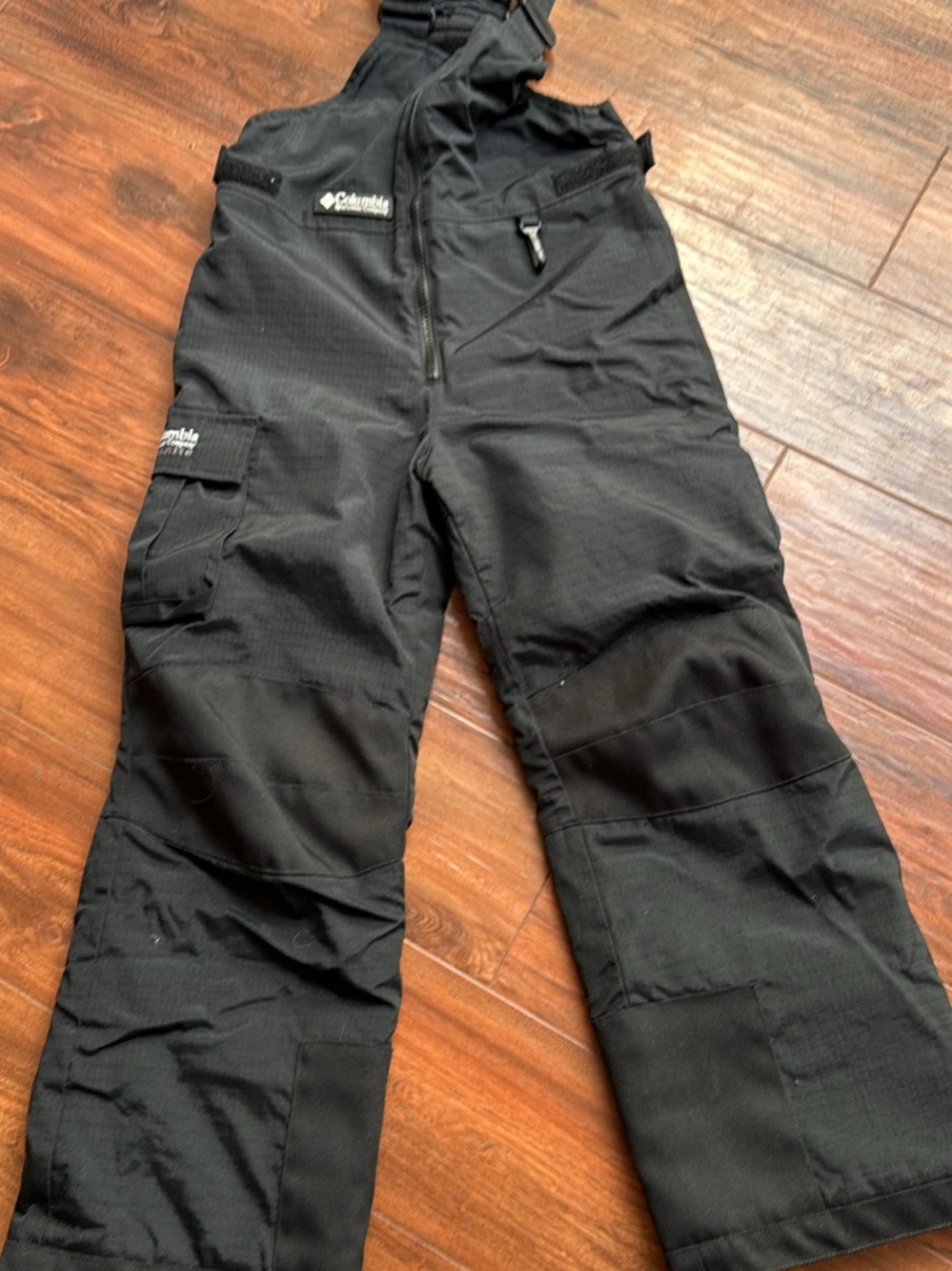 Columbia Kids' Black Insulated Snow Overalls size 8